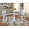 International Concepts Round 30 in Rd Ped Gathering Ht Table, 2 San Remo Stools, White/Heather Gray, 30 W, 30 L, 35.1 in H K05-30RT-6B-S102-2 - alternate 4